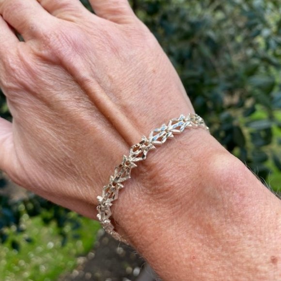 VTG 925 Silver Link BRACELET - Picture 5 of 8